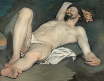 Reclining Male Nude by Guido Cagnacci